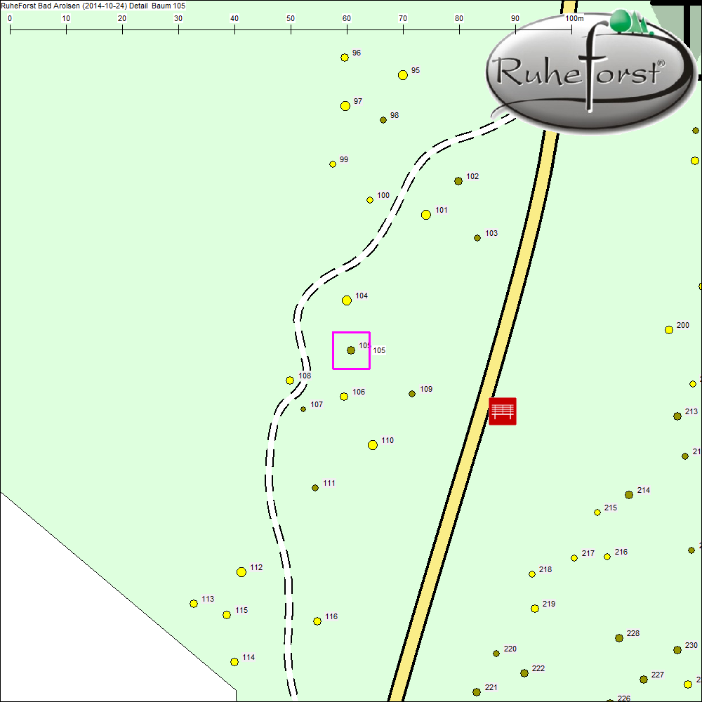 Detailkarte zu Baum 105