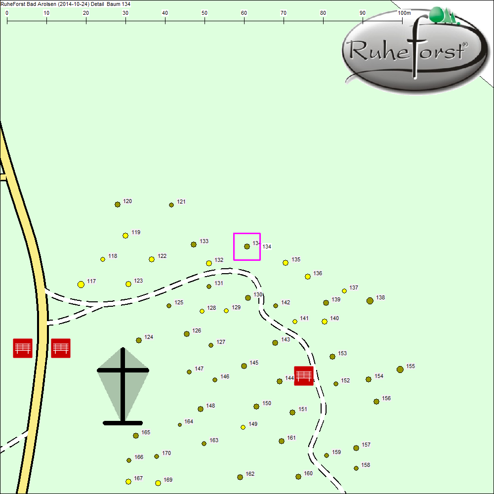 Detailkarte zu Baum 134