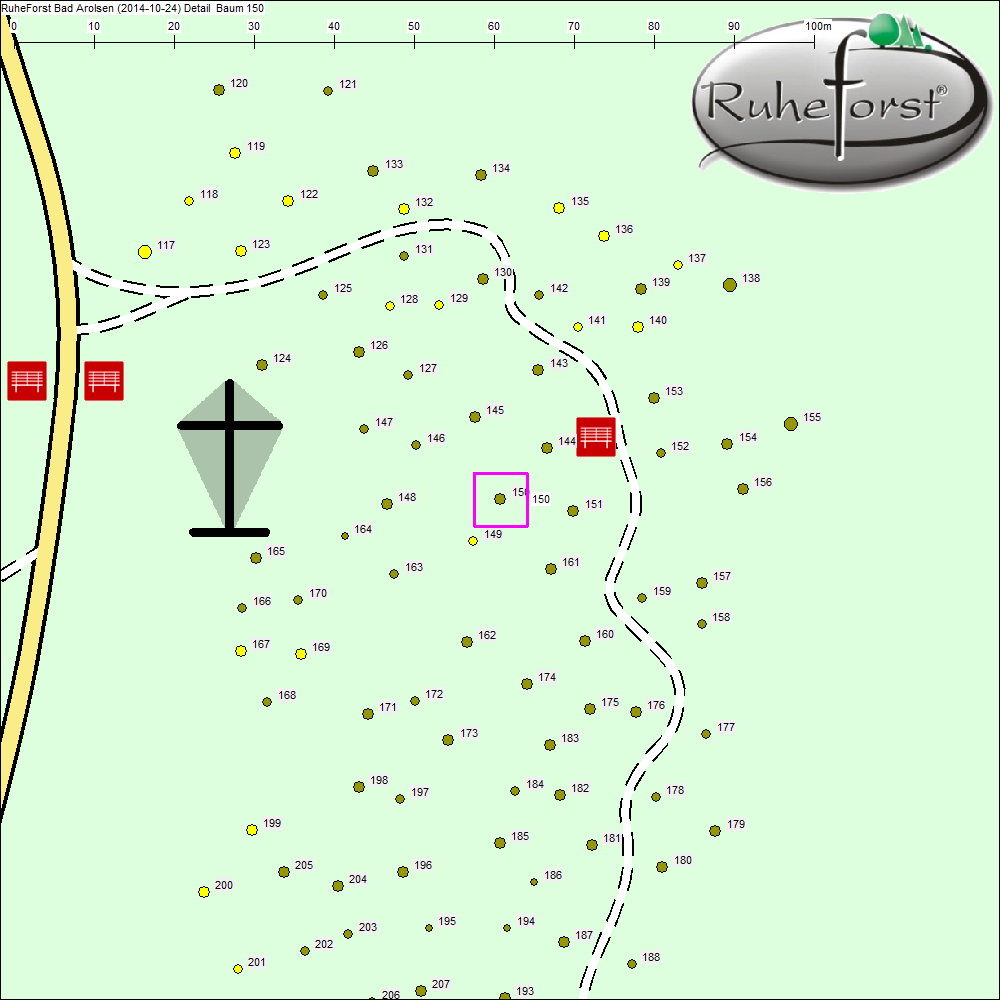 Detailkarte zu Baum 150