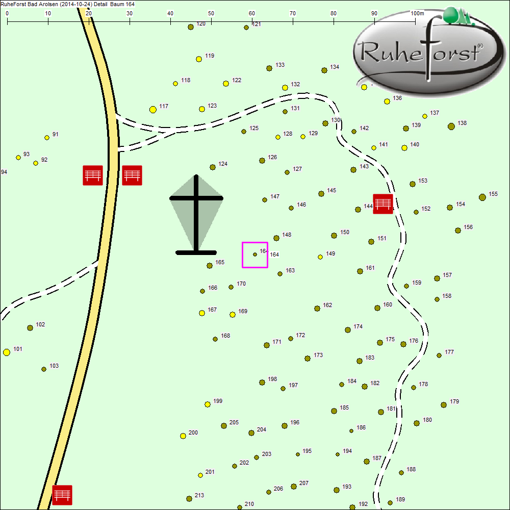 Detailkarte zu Baum 164