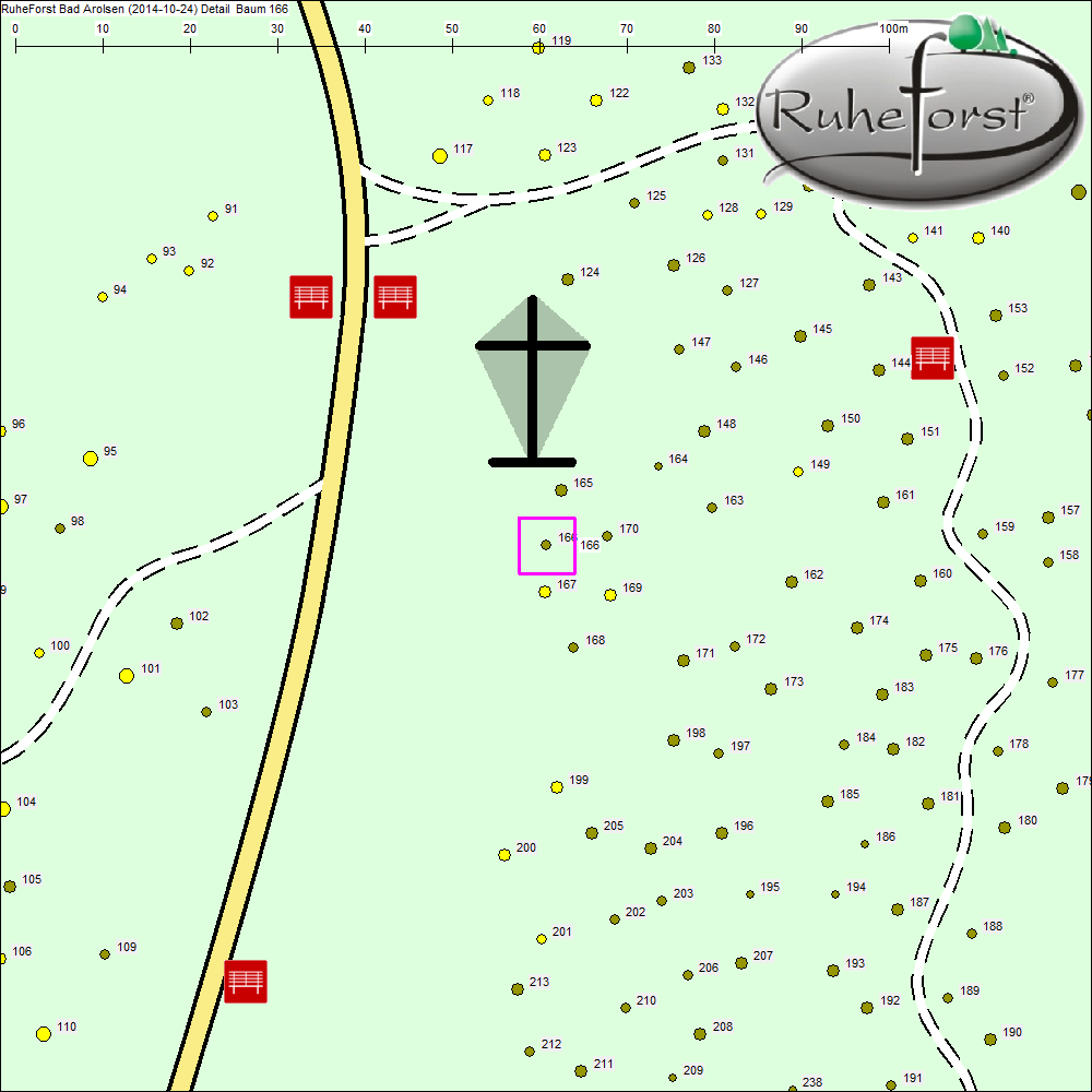 Detailkarte zu Baum 166