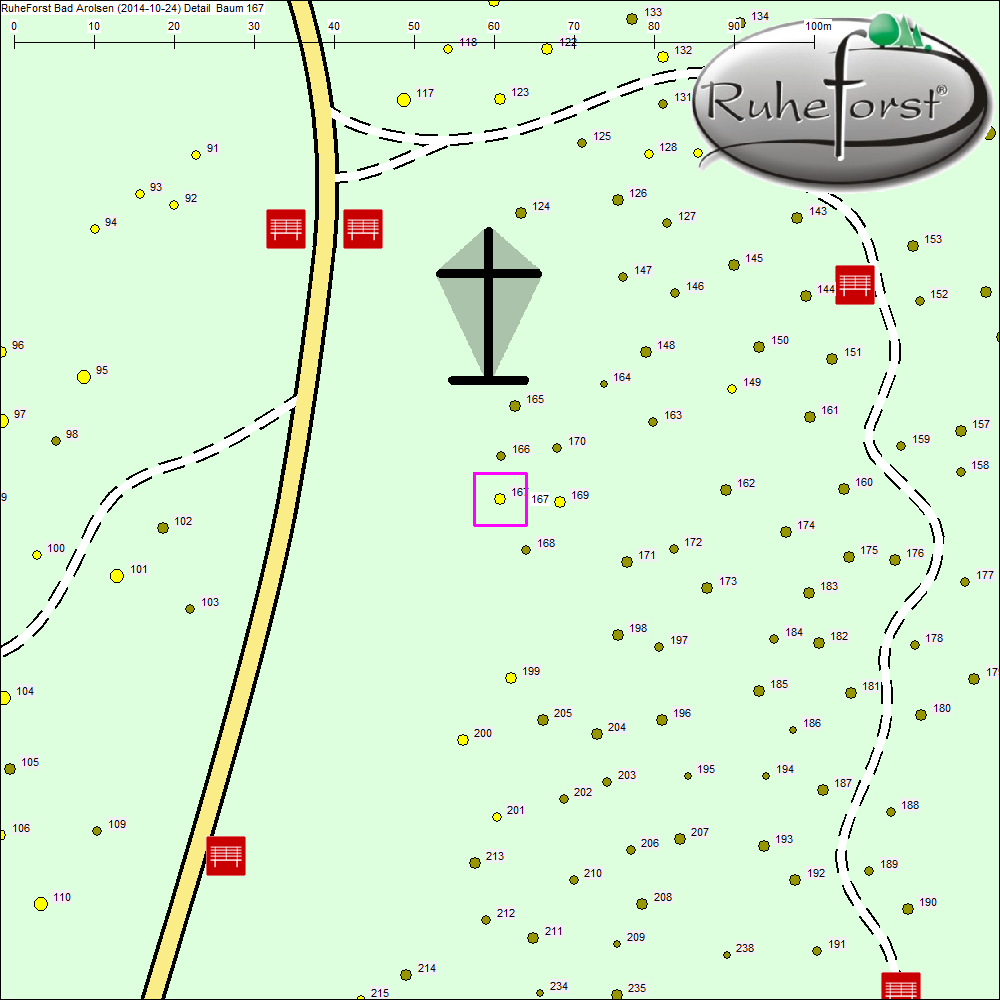 Detailkarte zu Baum 167