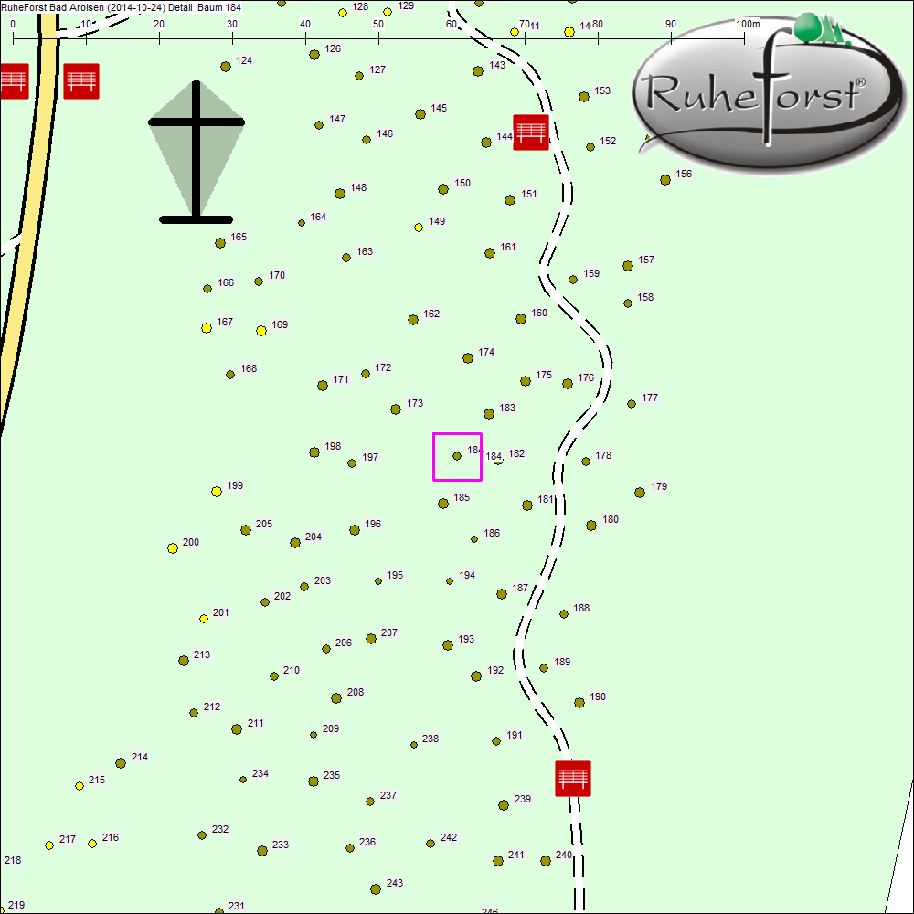 Detailkarte zu Baum 184