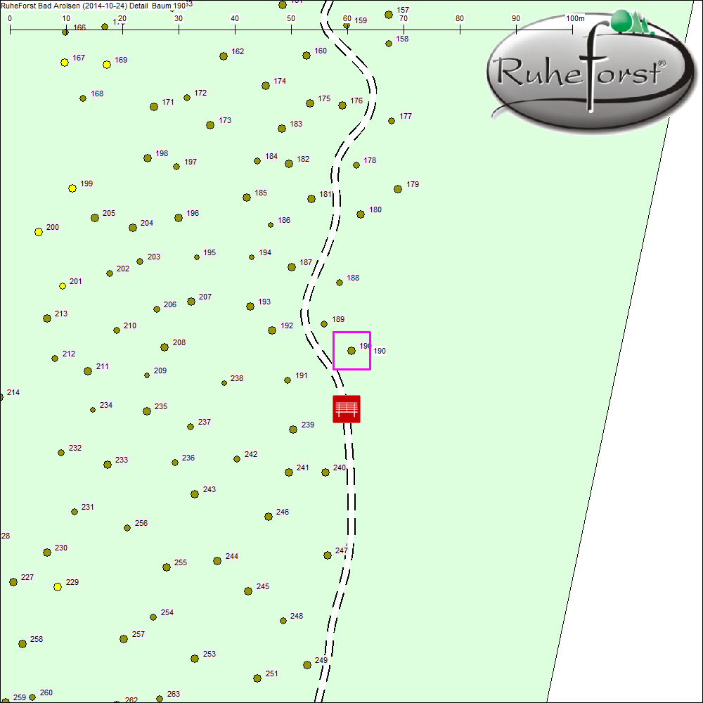 Detailkarte zu Baum 190