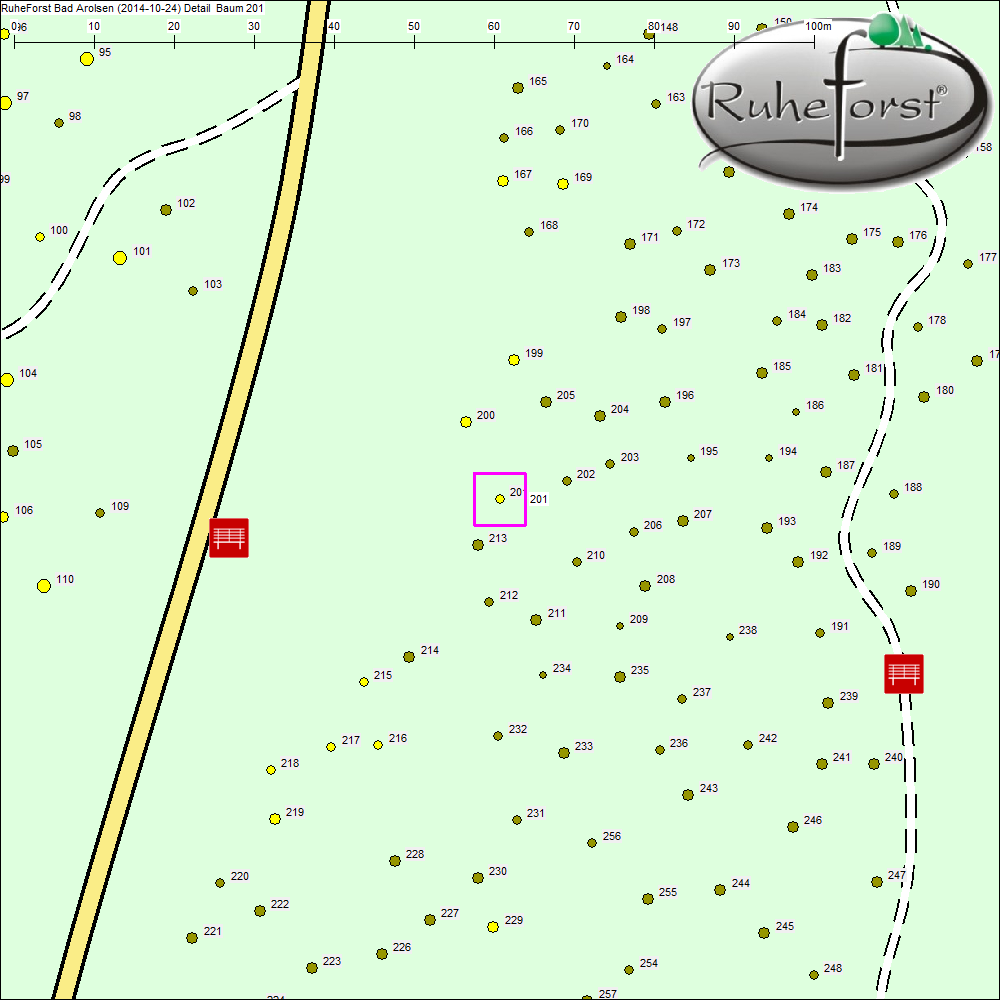 Detailkarte zu Baum 201