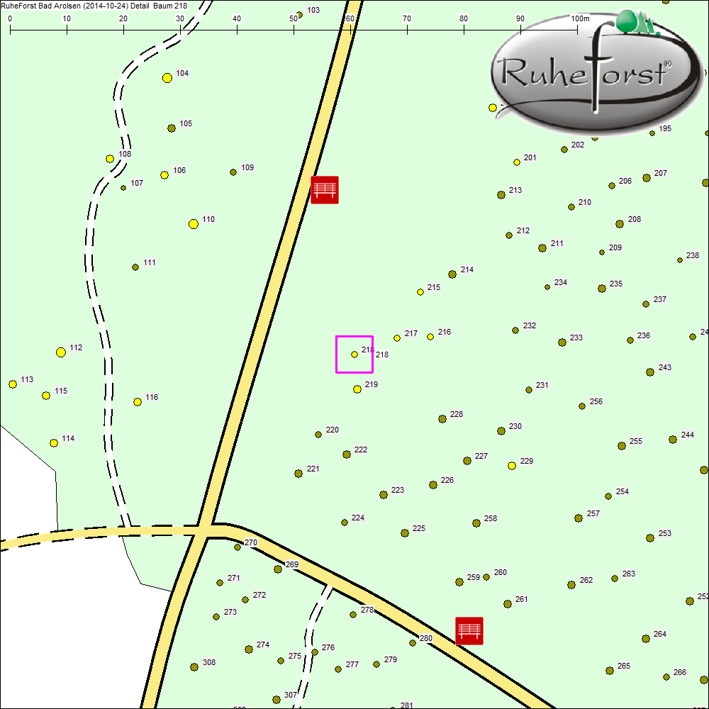 Detailkarte zu Baum 218