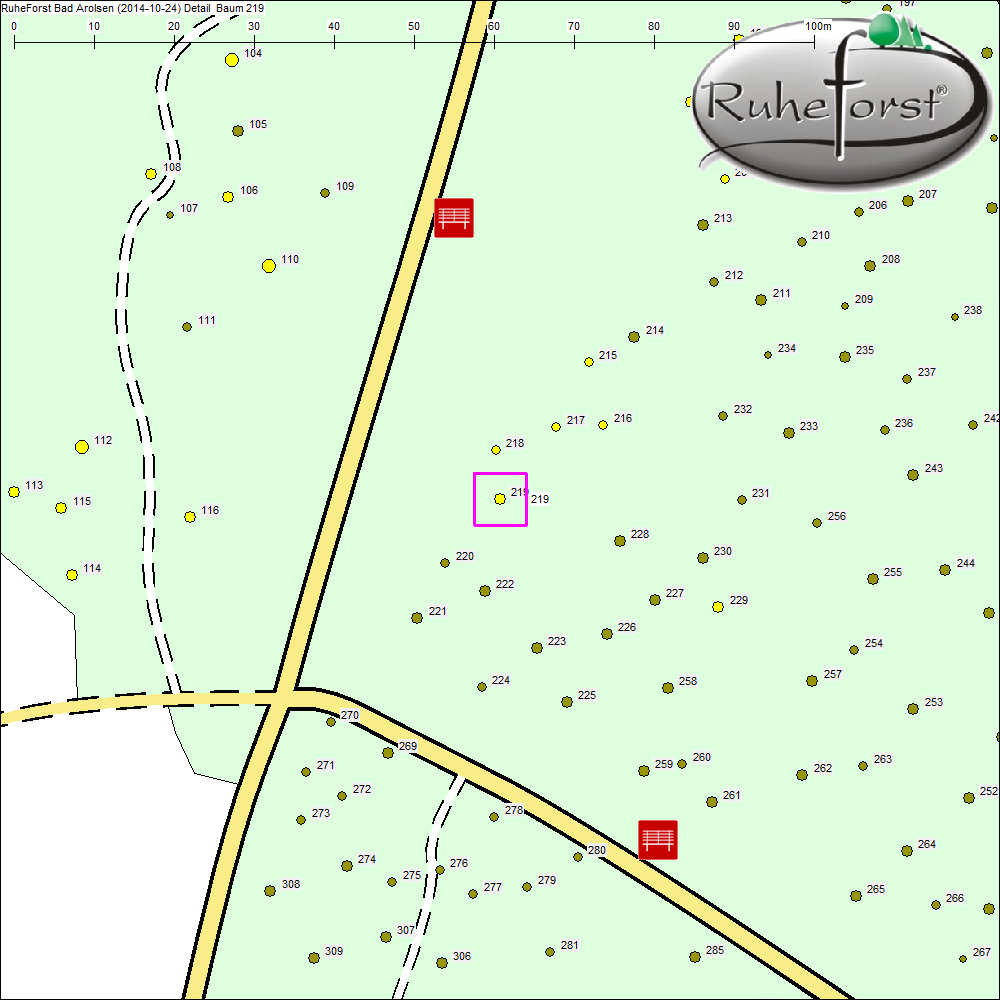 Detailkarte zu Baum 219