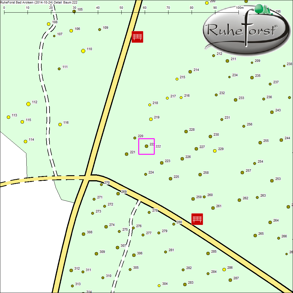Detailkarte zu Baum 222