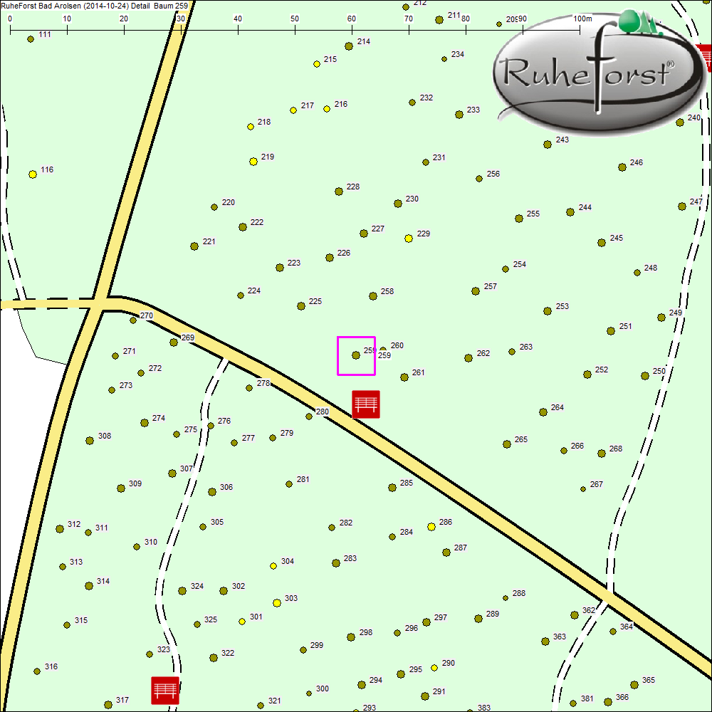 Detailkarte zu Baum 259