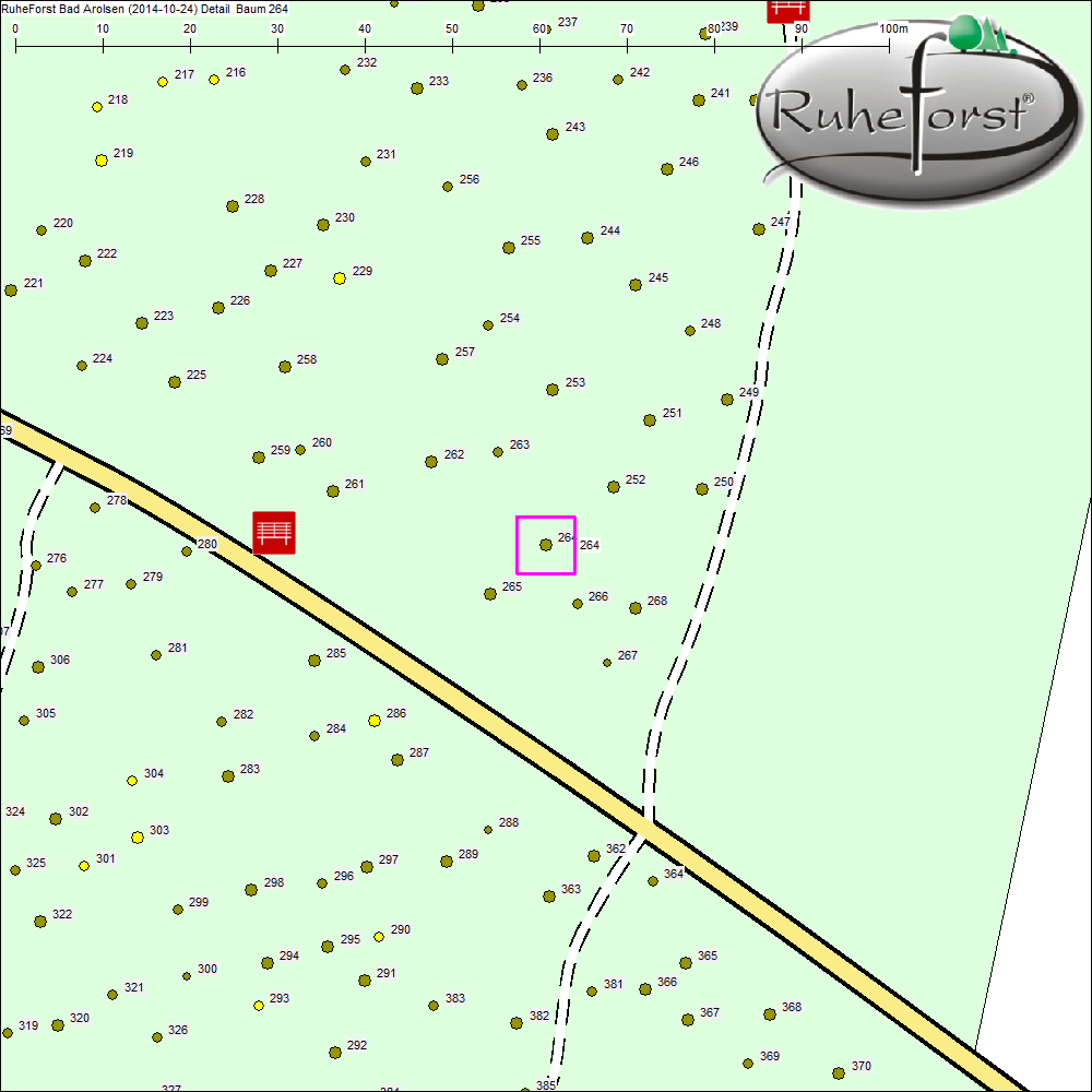 Detailkarte zu Baum 264