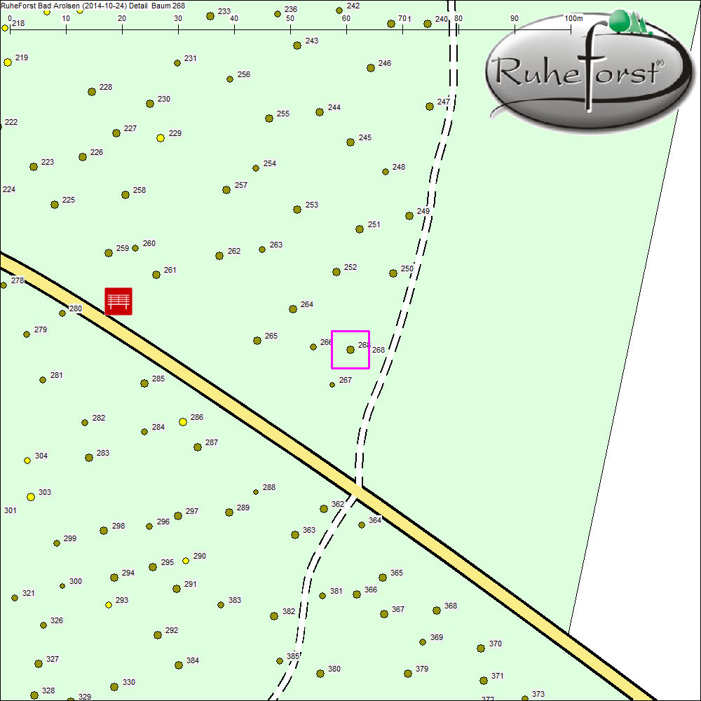 Detailkarte zu Baum 268