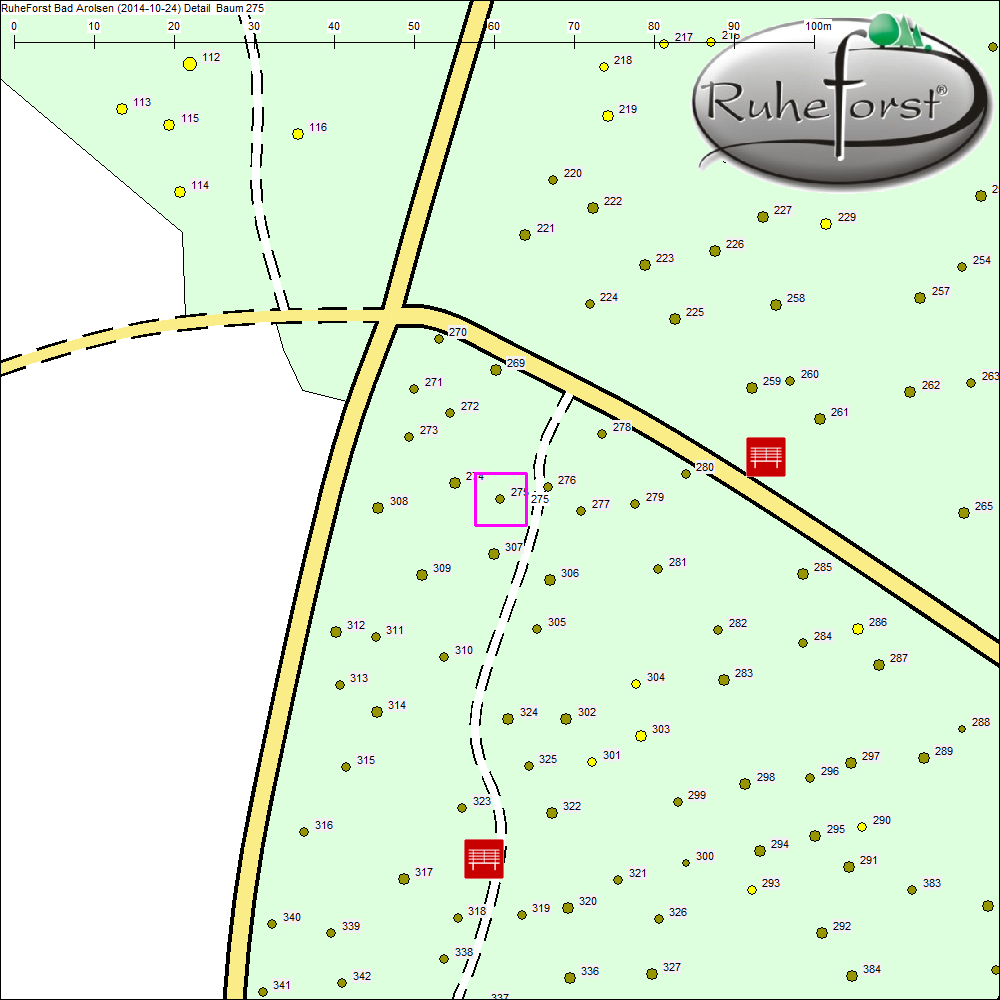 Detailkarte zu Baum 275