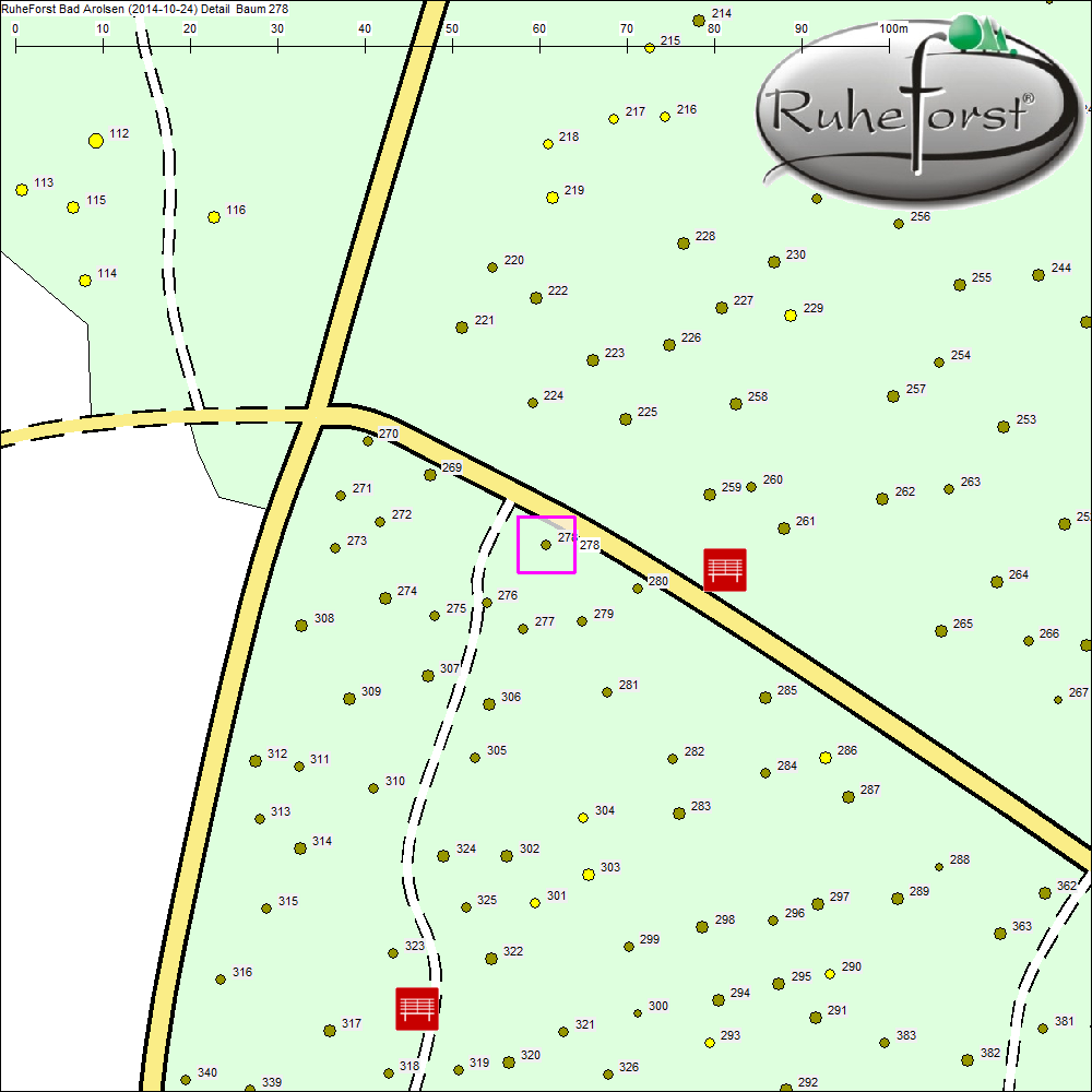 Detailkarte zu Baum 278