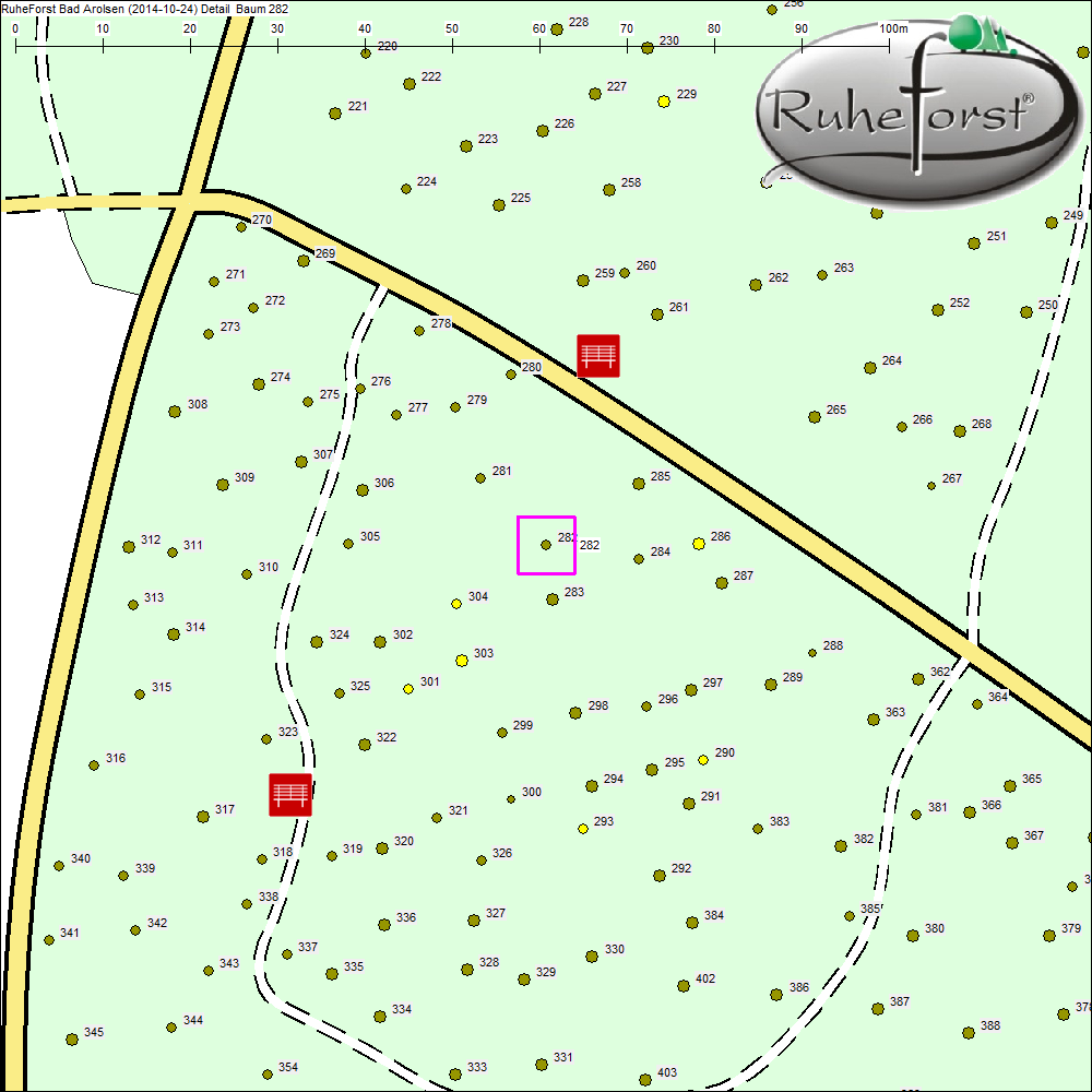 Detailkarte zu Baum 282