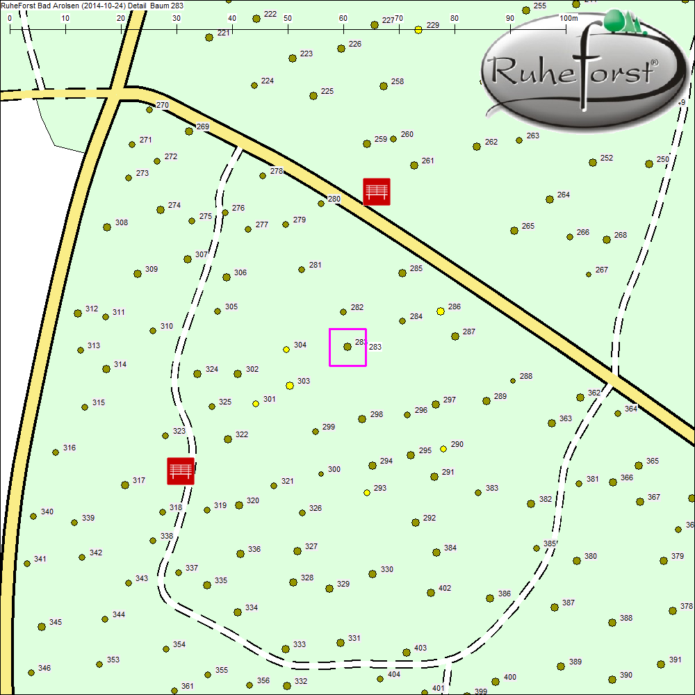 Detailkarte zu Baum 283