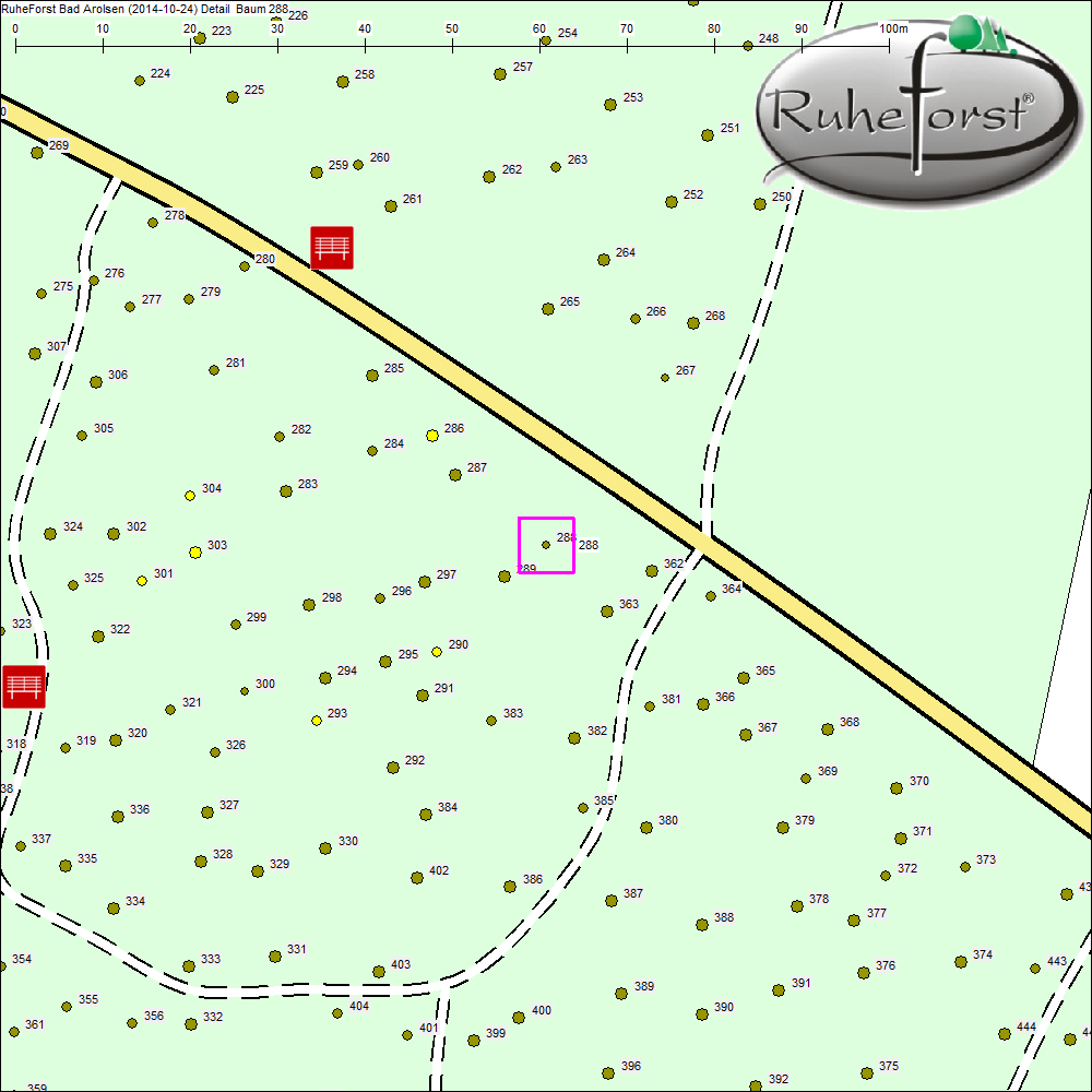 Detailkarte zu Baum 288