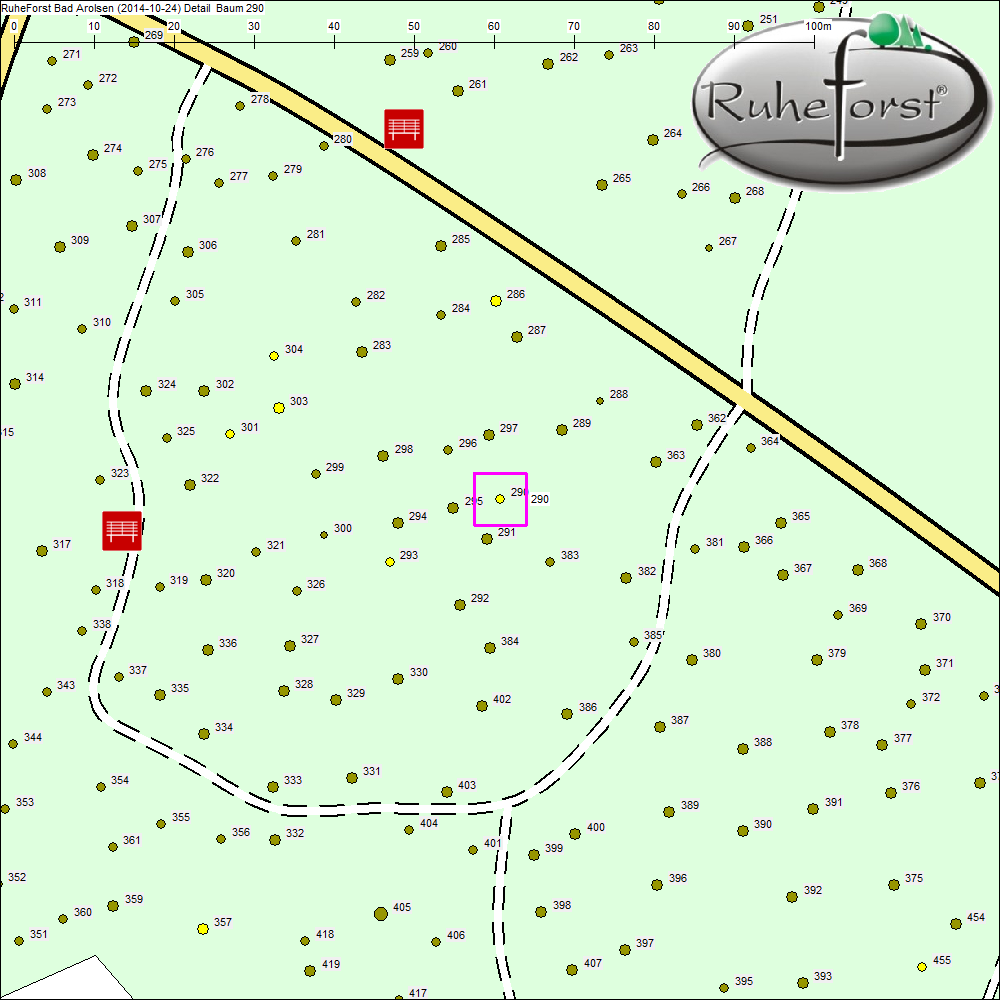 Detailkarte zu Baum 290
