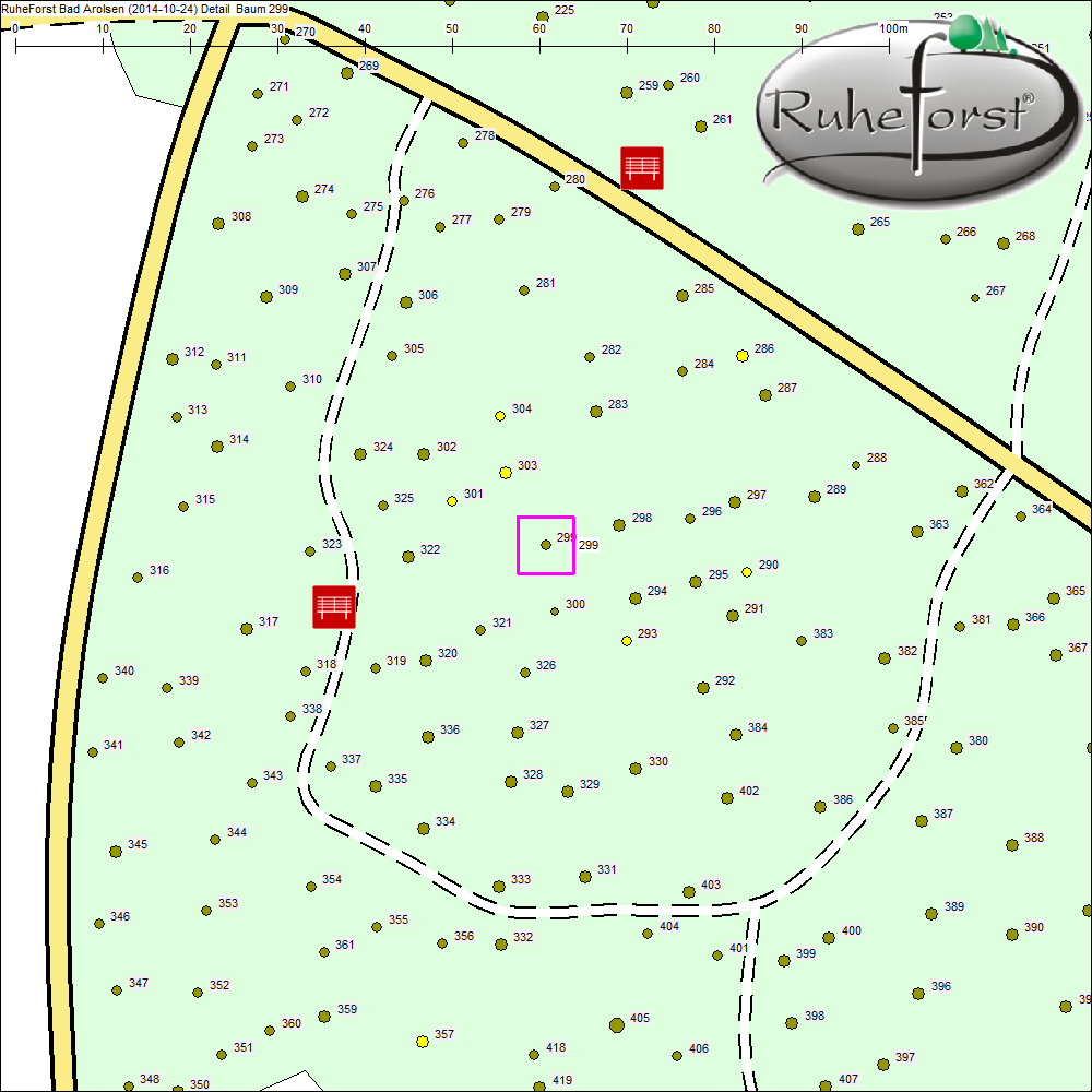 Detailkarte zu Baum 299