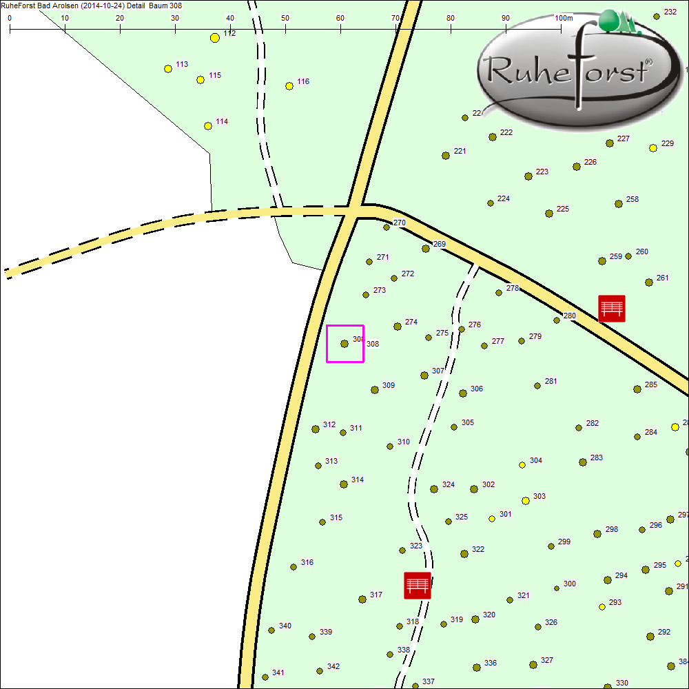 Detailkarte zu Baum 308