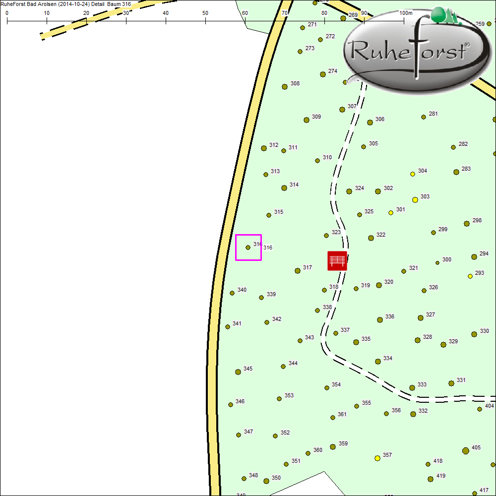 Detailkarte zu Baum 316