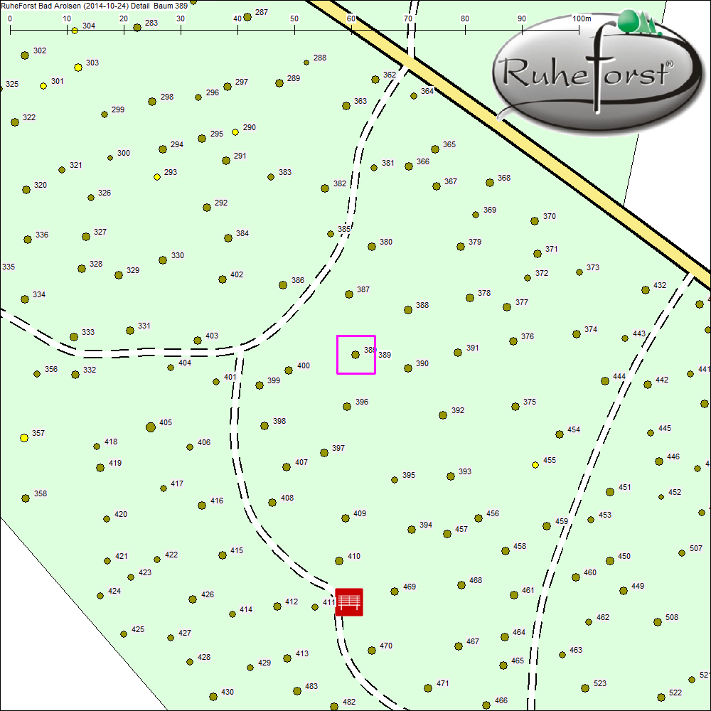 Detailkarte zu Baum 389