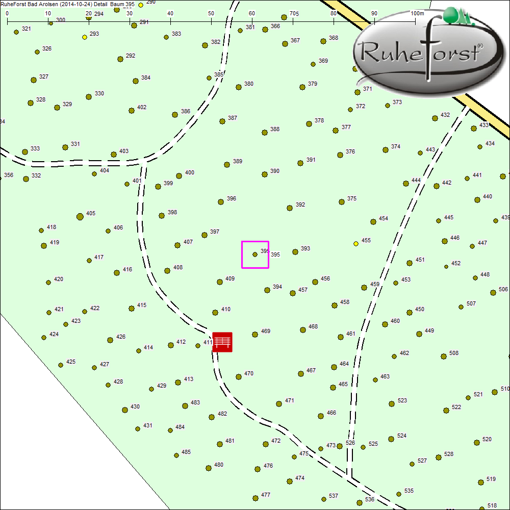 Detailkarte zu Baum 395
