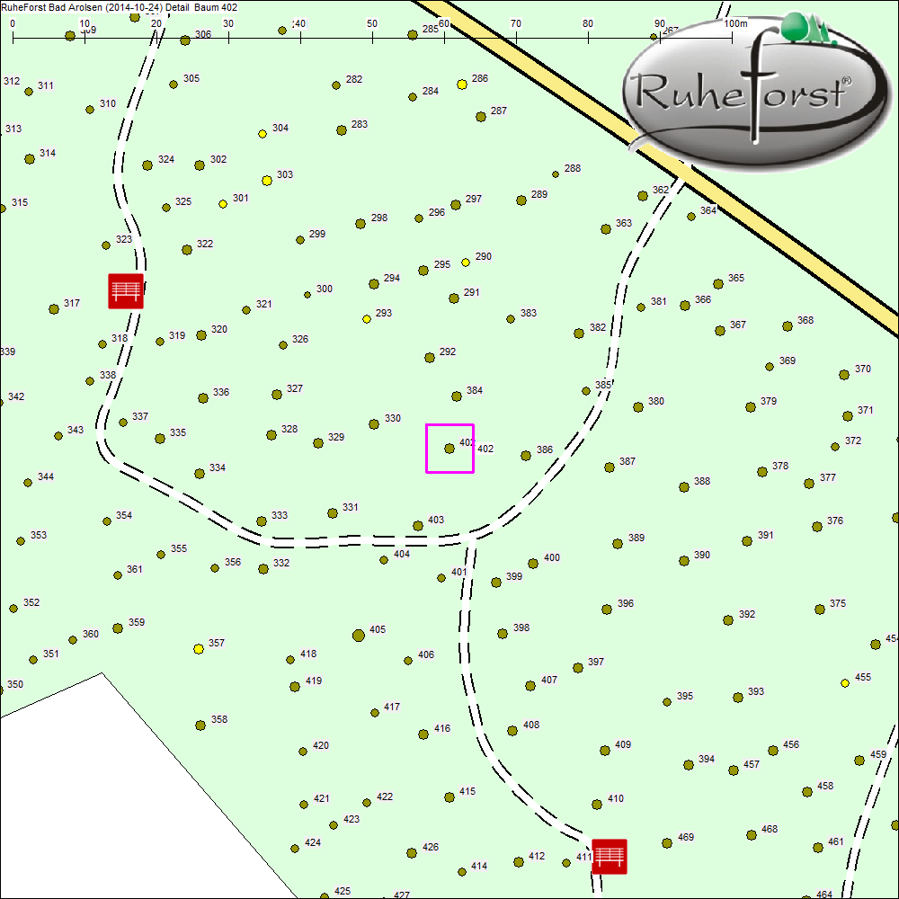 Detailkarte zu Baum 402