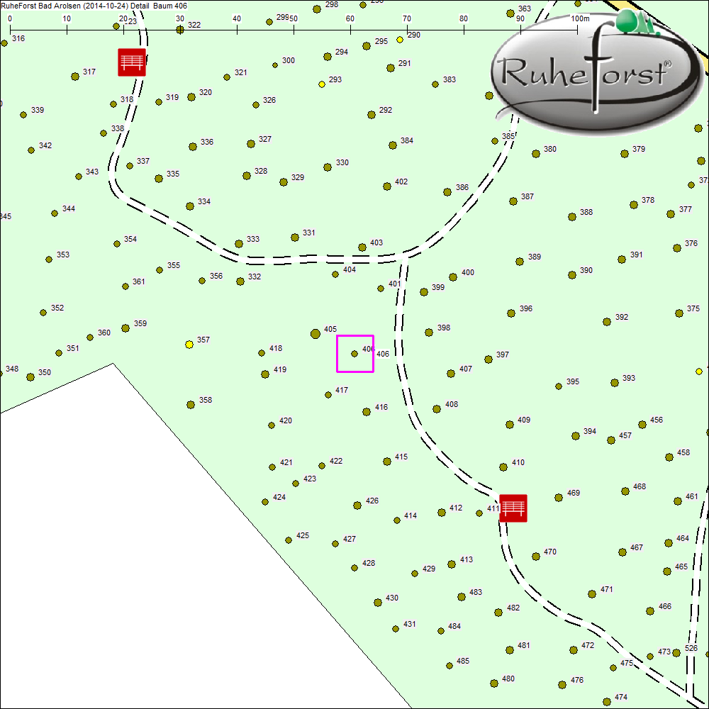 Detailkarte zu Baum 406