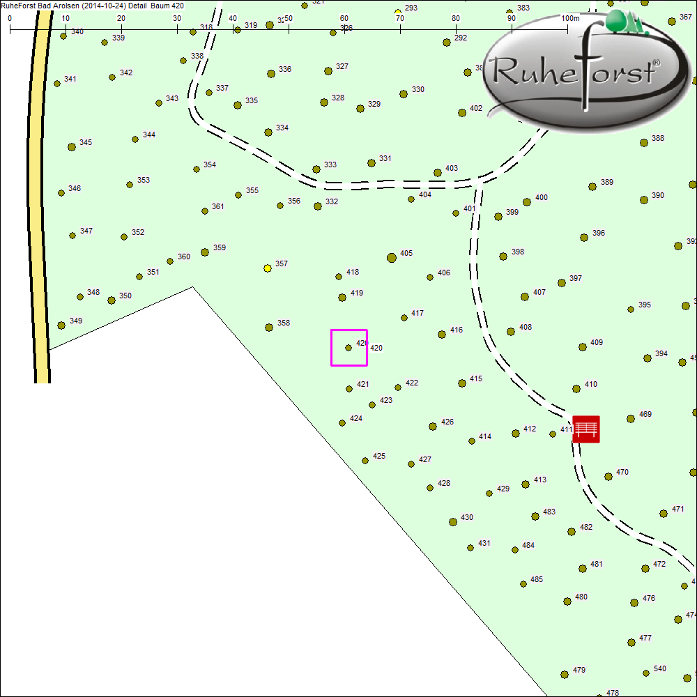 Detailkarte zu Baum 420