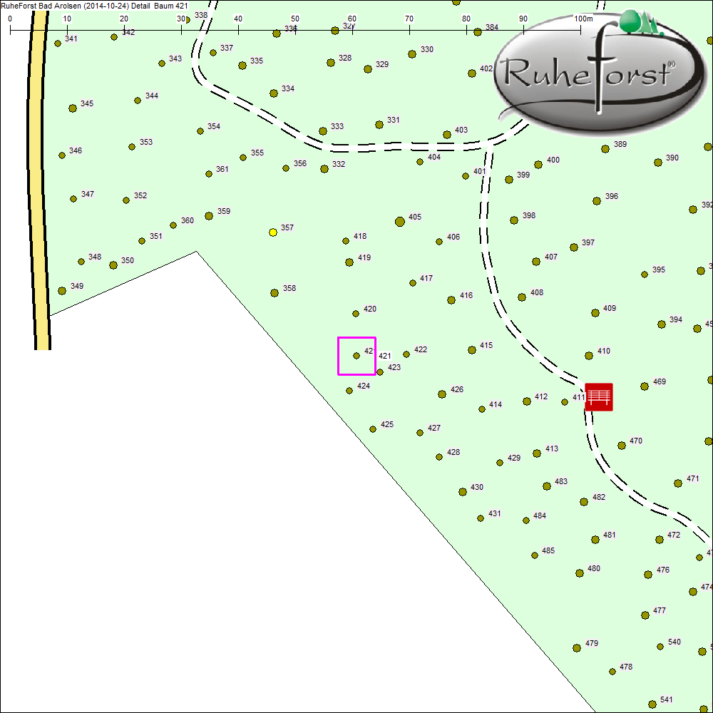 Detailkarte zu Baum 421