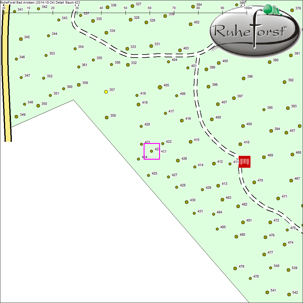 Detailkarte zu Baum 423