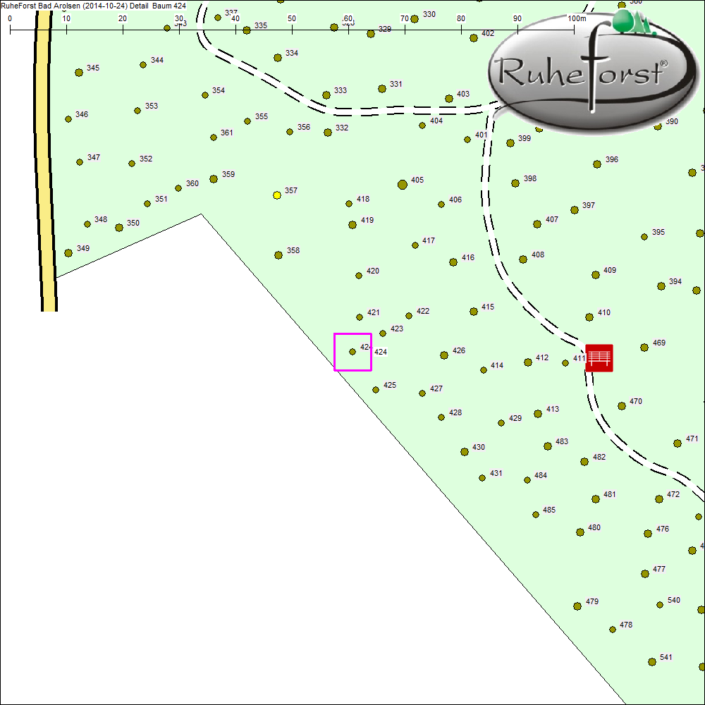 Detailkarte zu Baum 424