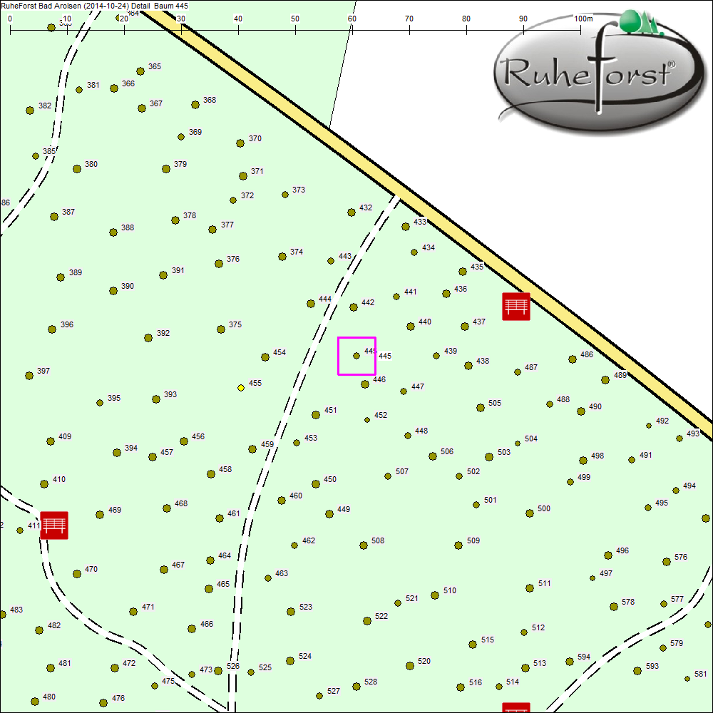 Detailkarte zu Baum 445