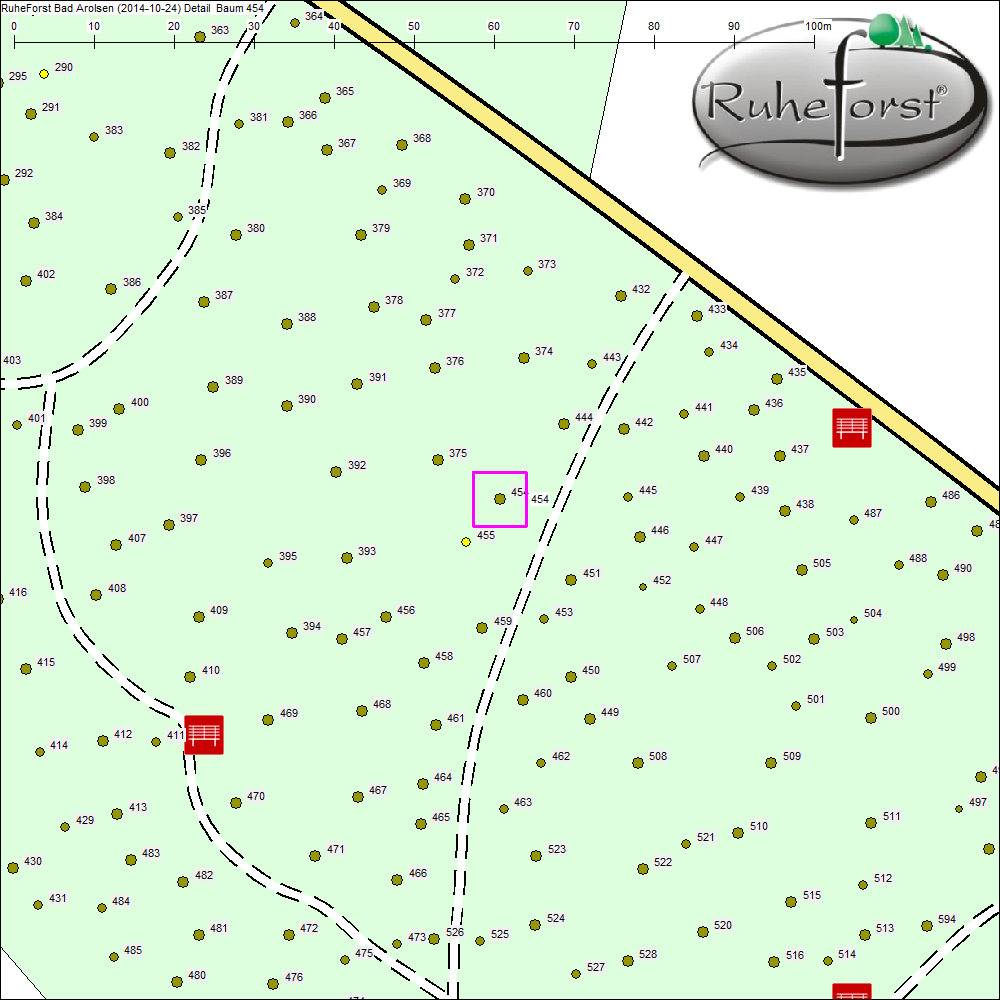 Detailkarte zu Baum 454