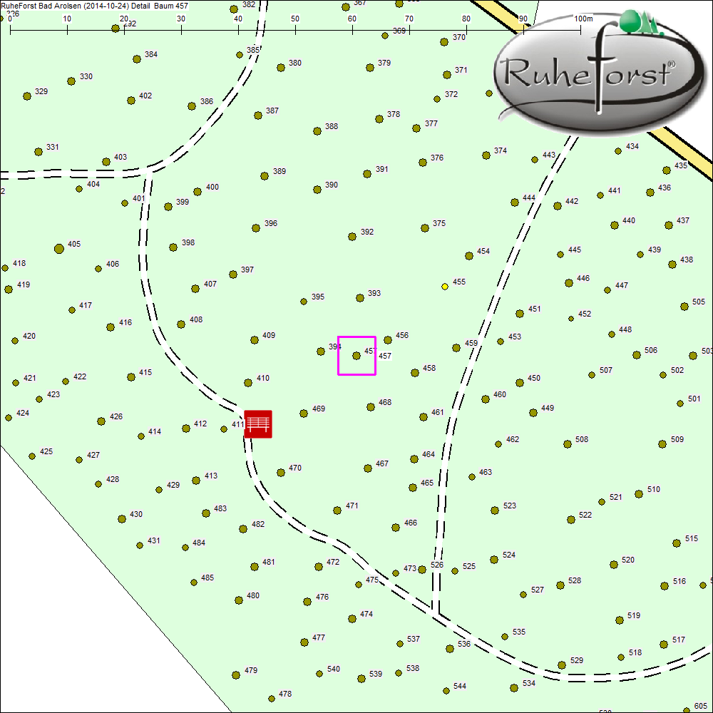 Detailkarte zu Baum 457
