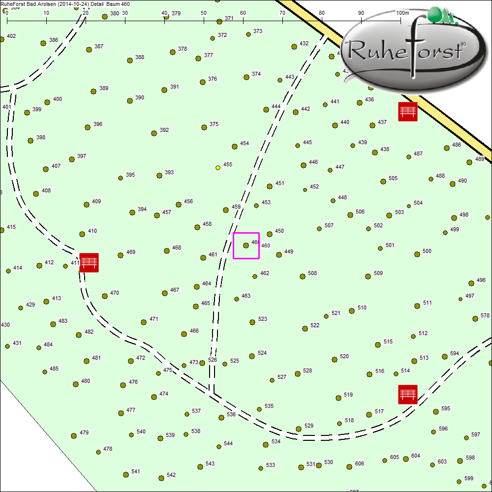 Detailkarte zu Baum 460