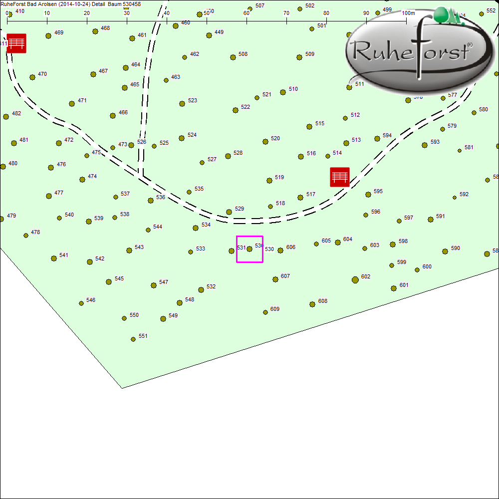 Detailkarte zu Baum 530