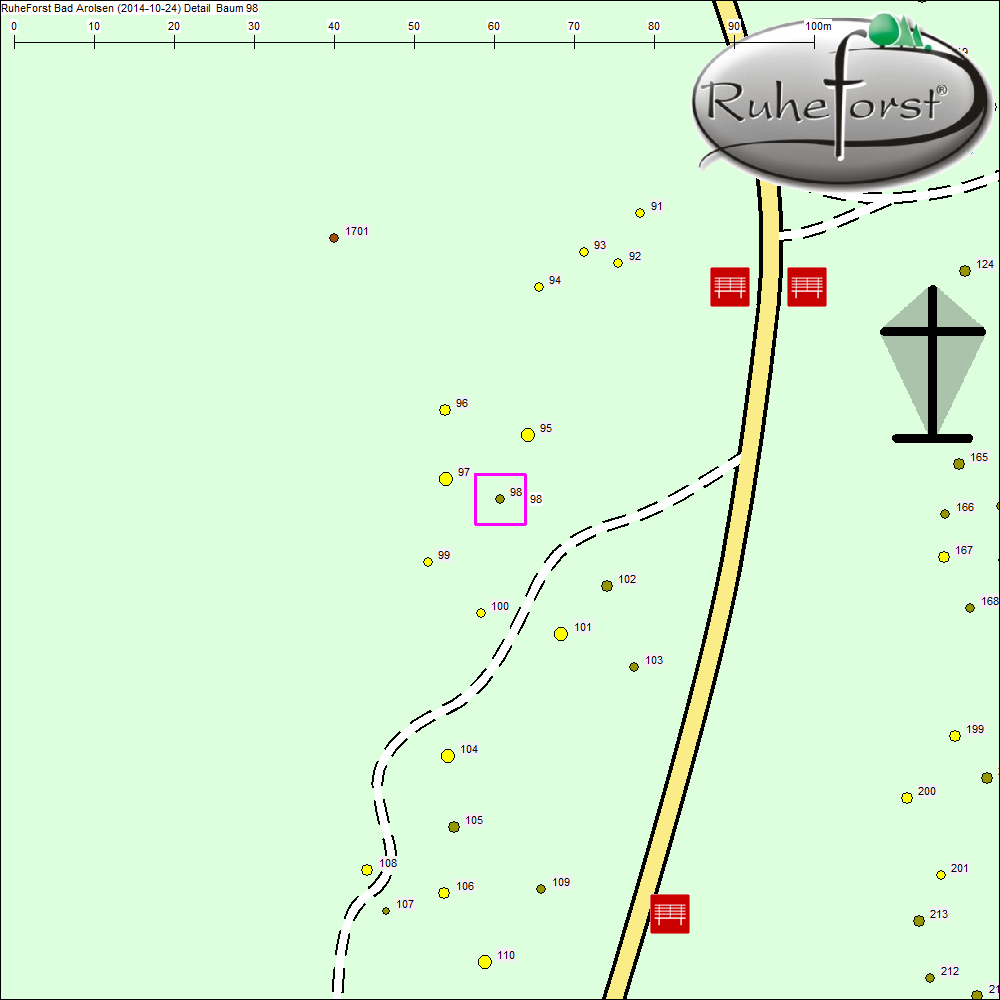 Detailkarte zu Baum 98